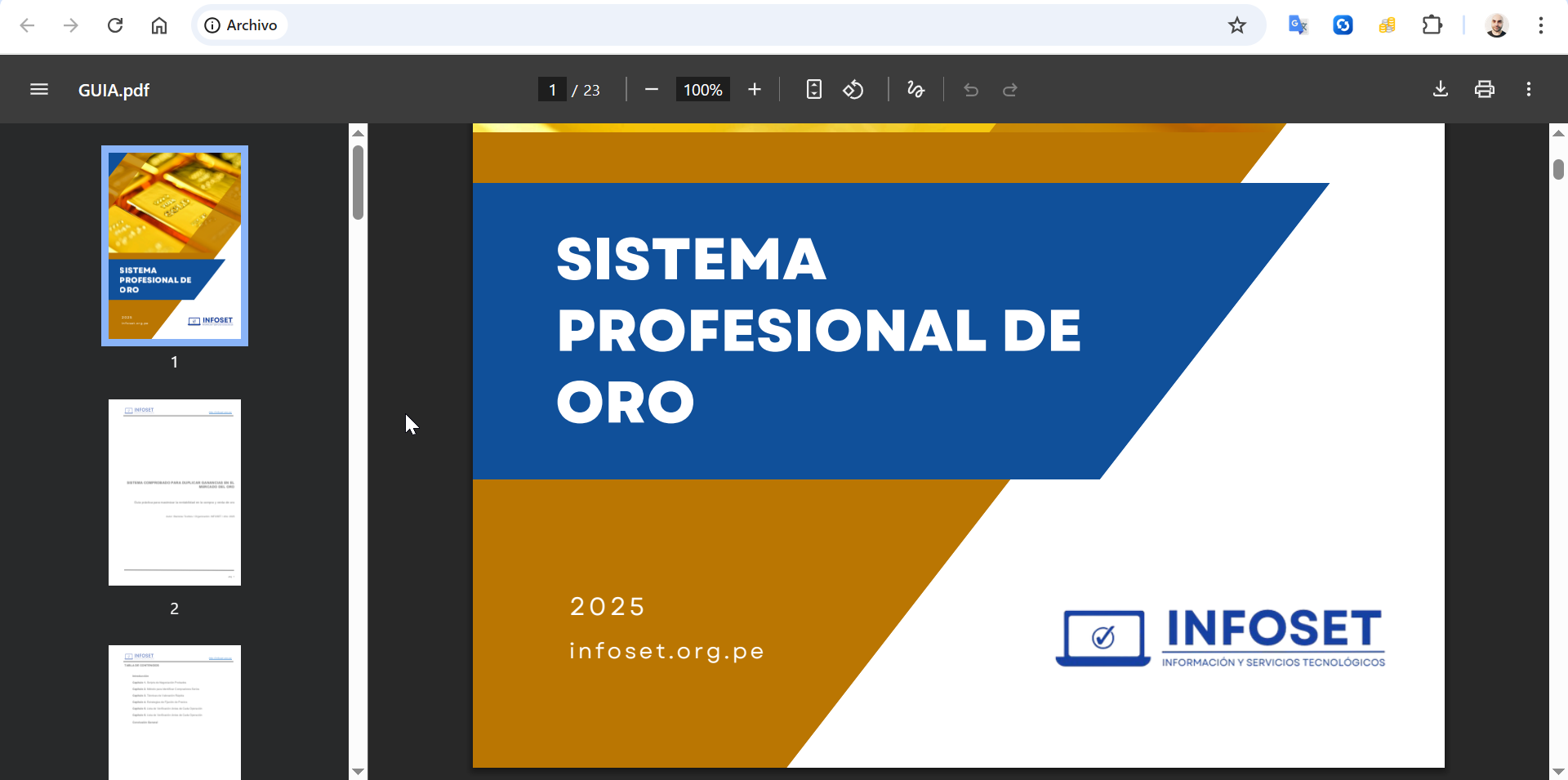 guia compra venta de oro exitoso